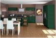 Cuisine Bolero Pores Ouvert Vert Sapin